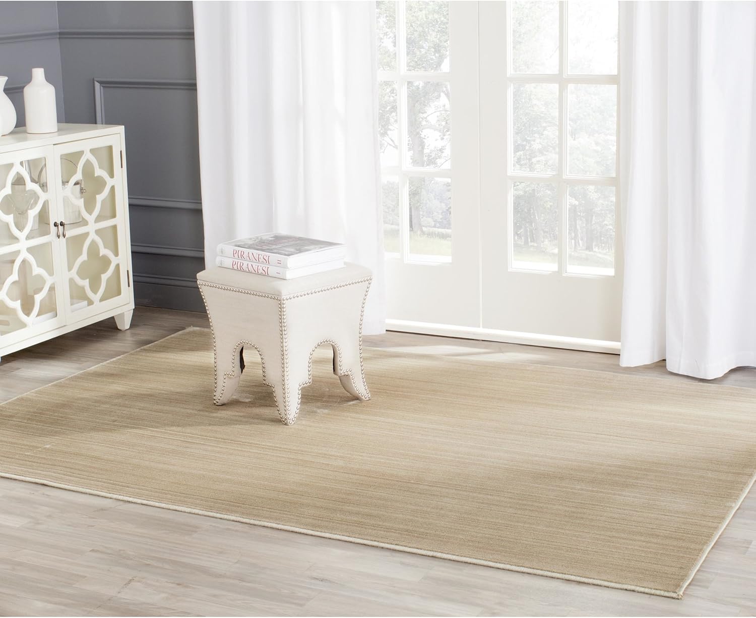 SAFAVIEH Infinity Collection INF584K - Alfombra de área de 9 x 12 pies, beige y...
