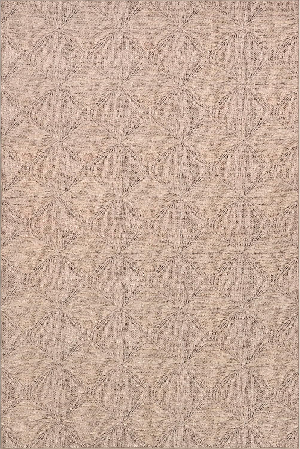 Joplin Trellis Alfombra lavable a máquina para sala de estar, dormitorio,