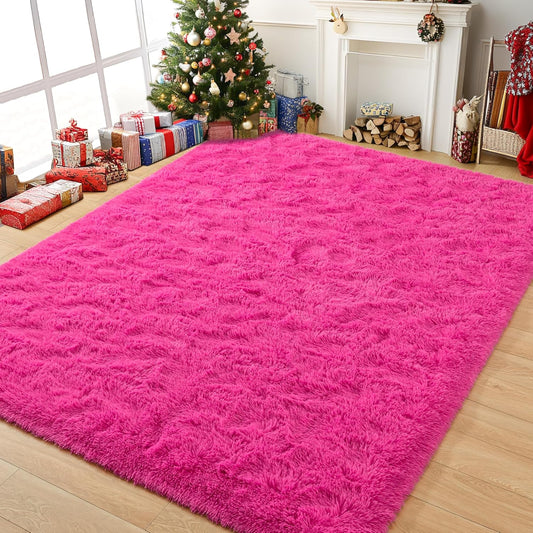 Tepook Alfombra súper suave y esponjosa para dormitorio, moderna alfombra...