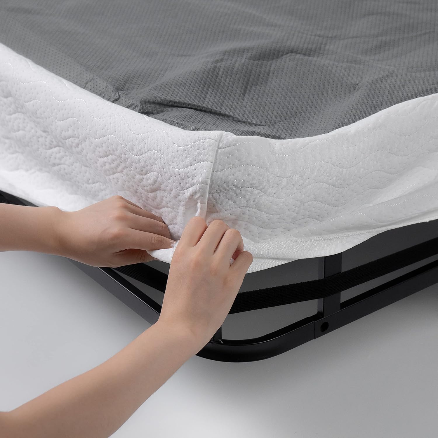 Zinus, Smart Box Spring, Estructura de Baja Altura de 5 pulgadas, Acero, Blanco