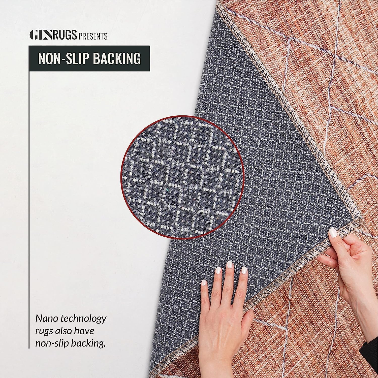 GLN Rugs Alfombra lavable a máquina, estética vintage bohemia envejecida, parte...