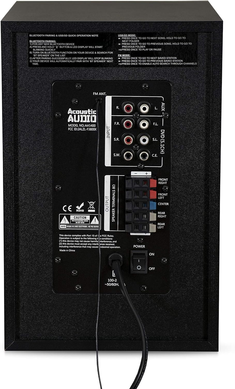 Acoustic Audio by Goldwood Sistema de sonido envolvente AA5400 Sistema de cine...