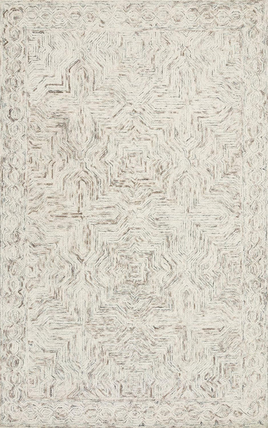Ziva Collection ZV-01 Alfombra de pasillo neutra de 2 pies y 6 pulgadas x 13