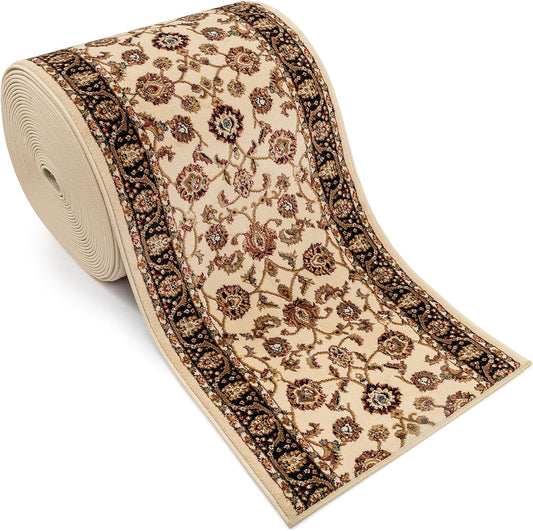 Well Woven - Camino de alfombra persa tradicional con diseño floral rojo y...