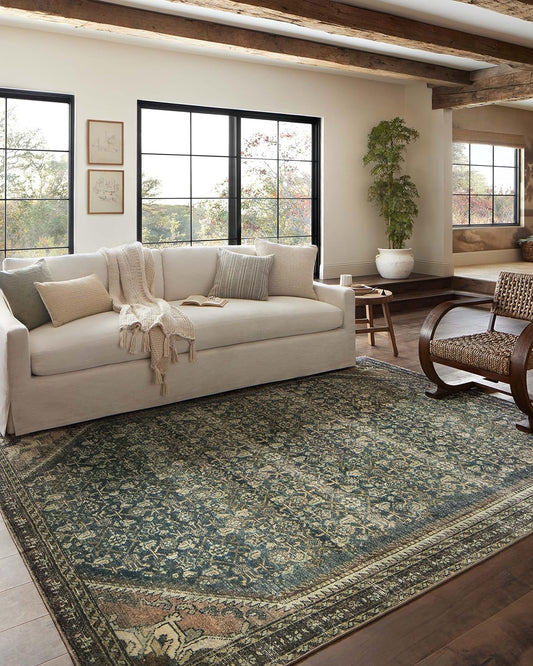 Loloi Magnolia Home by Joanna Gaines Banks Collection BAN-02 DenimClay 2'-0" x...