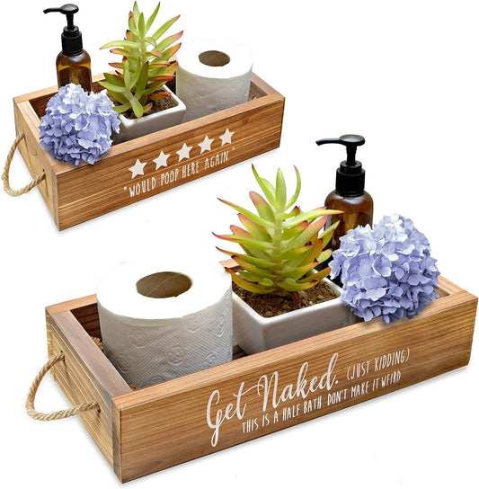 MAINEVENT Five Stars - Caja de decoración rústica, una caja con divertido...