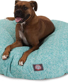 Majestic Pet Teal Native - Cama redonda grande para perros para interiores y...