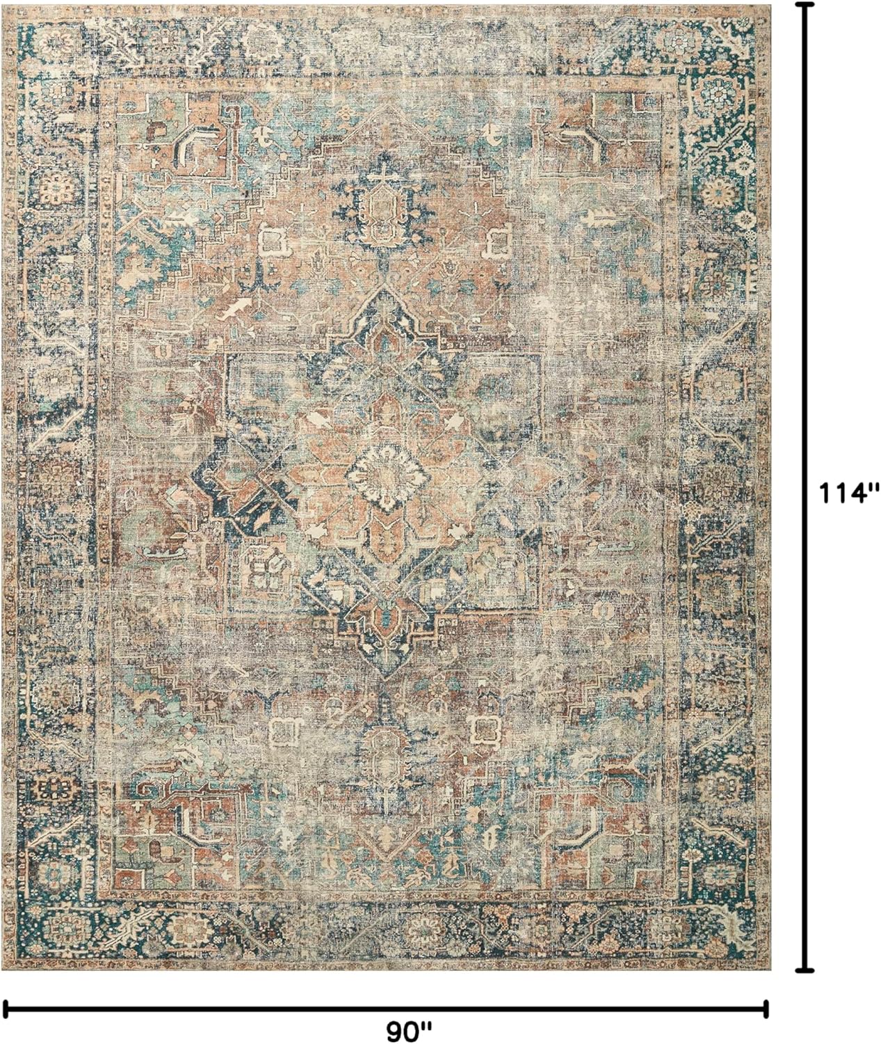 Loloi II Colección Margot MAT-02 tapete de área color terracota (Terracotta)...
