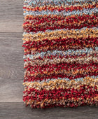 nuLOOM Classie - Alfombra de pelo liso, 5 x 8 pies, color rojo multicolor