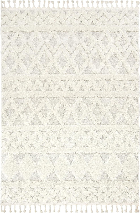 Austen Alfombra de área geométrica tribal de 3 pies 11 pulgadas x 5 pies 3