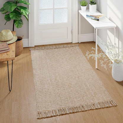 Alfombra lavable de 3 x 5 pies, alfombra de cocina tejida moderna, color