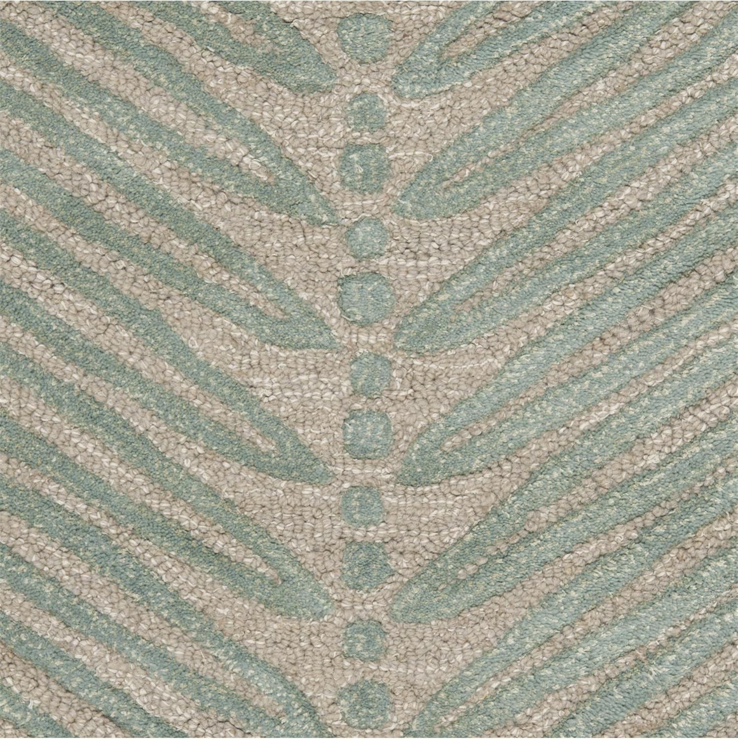 x SAFAVIEH MSR3612C Alfombra hecha a mano de lana y viscosa de abeto azul de 8