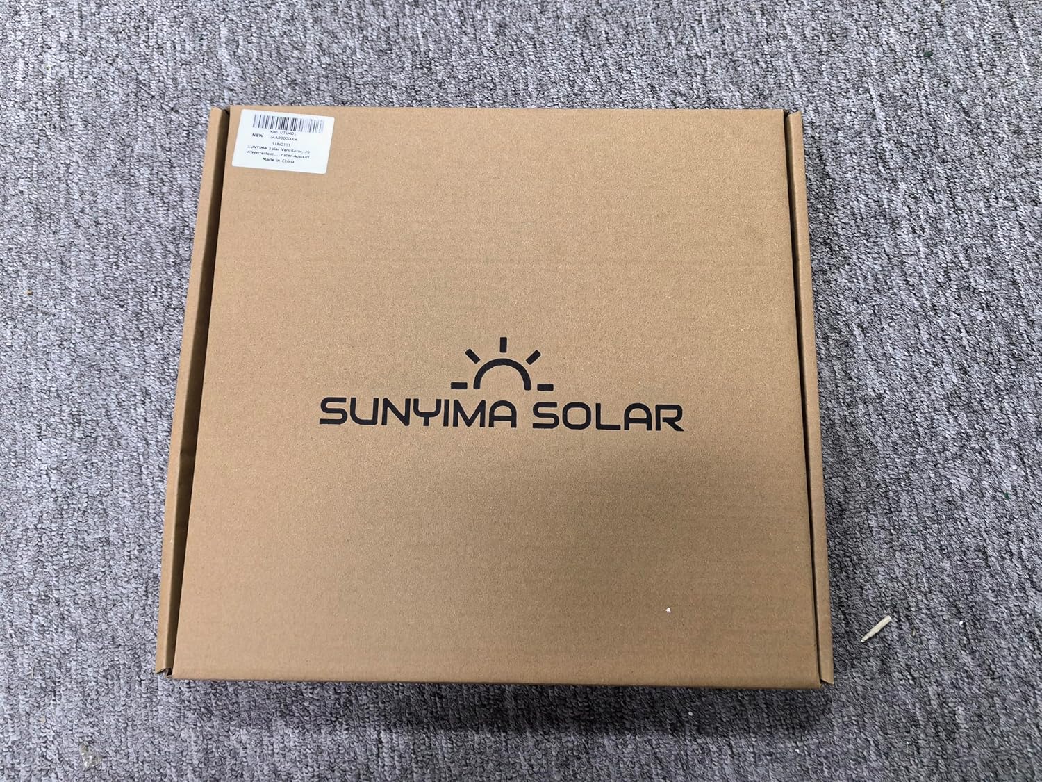 SUNYIMA Ventilador solar, 20 W, resistente a la intemperie, ventilador solar...