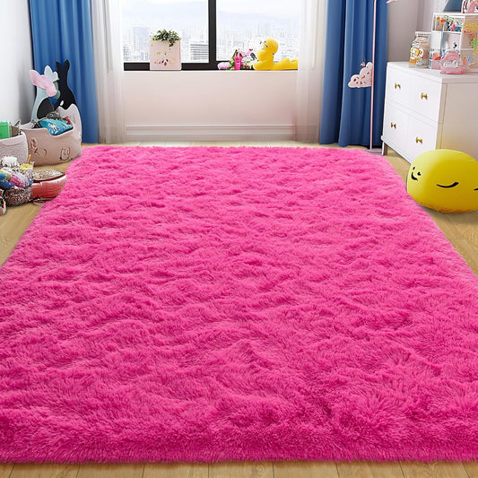 Tepook Alfombra súper suave y esponjosa para dormitorio, moderna alfombra...