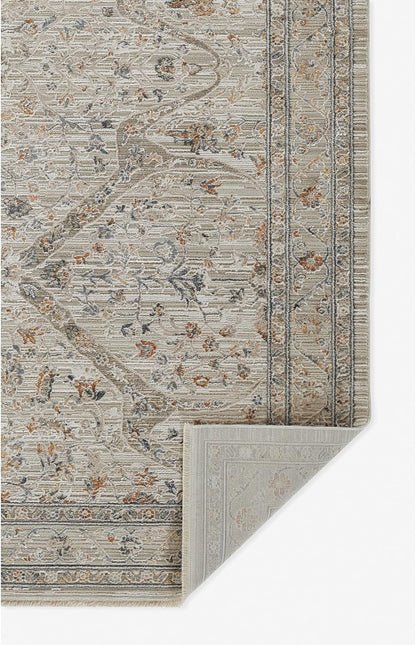 Cambridge Alfombra de mezcla de viscosa con respaldo de algodón, color crema,