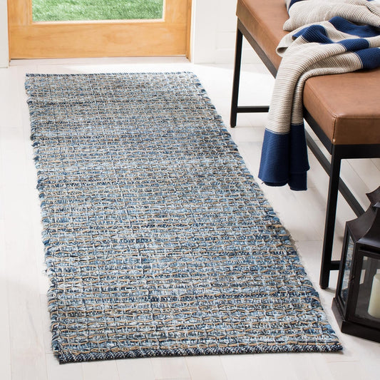SAFAVIEH Colección Montauk - Alfombra de pasillo, 2 pies 3 pulgadas x 7 pies,...