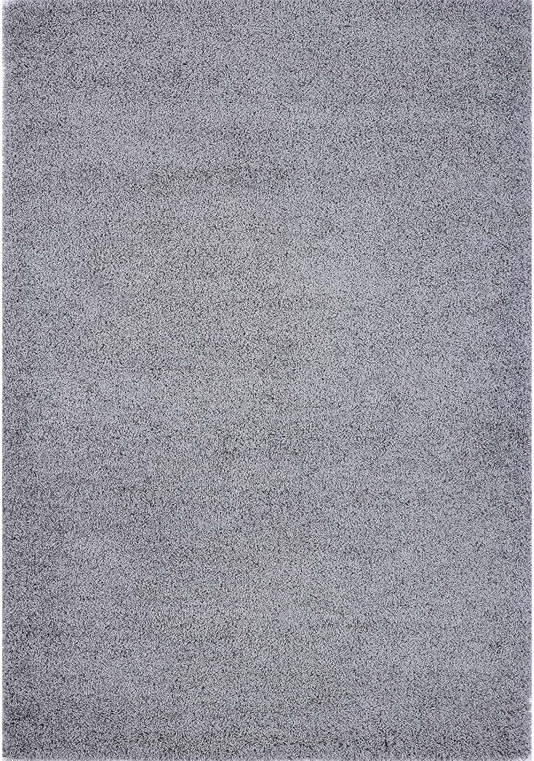 Colección de alfombras súper suaves (8 x 10 pies, gris)