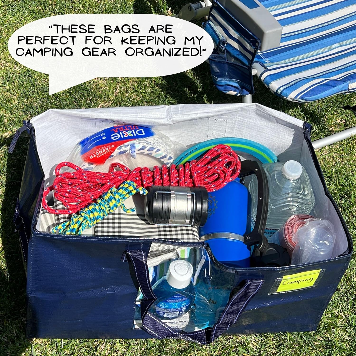 Paquete de 6 bolsas de mudanza, bolsas de almacenamiento de edredón y mantas
