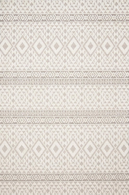 Loloi Cole - Alfombra decorativa plateadamarfil de 2'-2" x 5'-9"