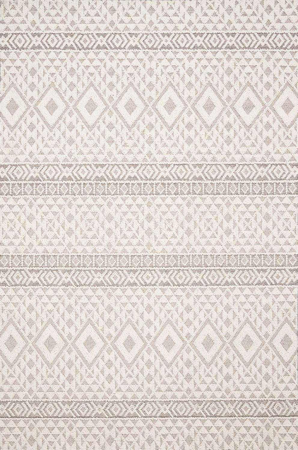 Loloi Cole - Alfombra decorativa plateadamarfil de 2'-2" x 5'-9"