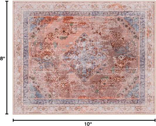 Phantoscope Vintage Collection - Alfombra de área de 8 x 10 pies, alfombra...