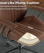 ovios Silla de oficina ergonómica, moderna silla de escritorio para...