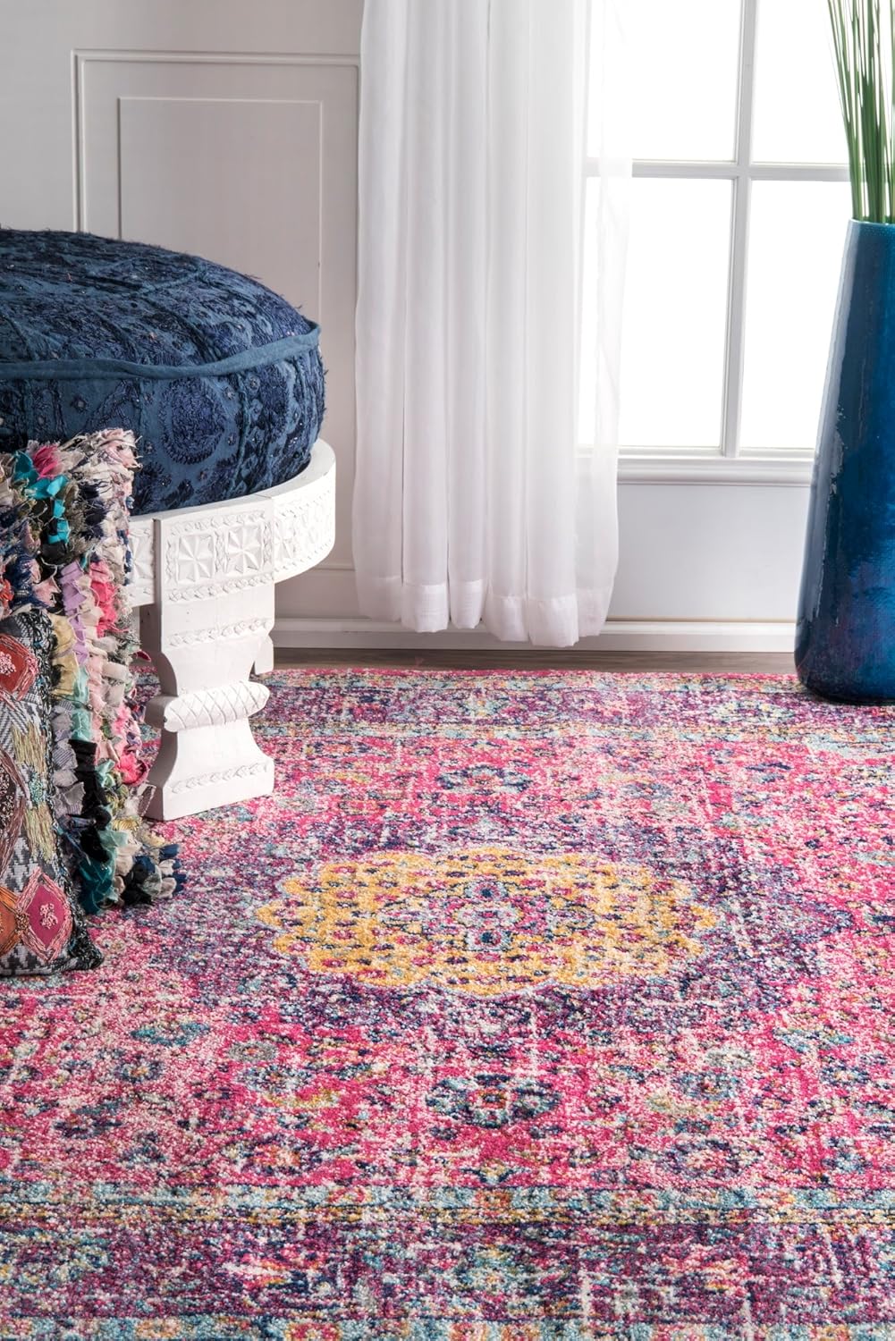 nuLOOM Verona - Alfombra de corredor, estilo persa envejecida, de 2 pies y 8...