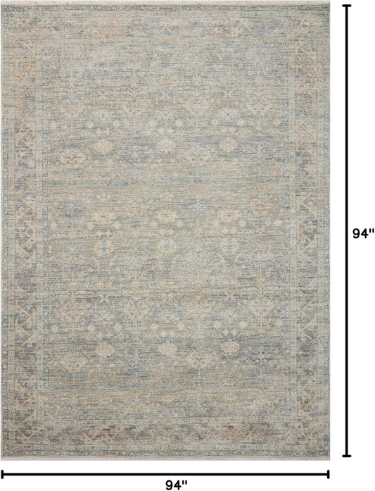 Loloi Angela Rose Blake Collection BLA-01 SkyBeige 7'-10" x 7'-10" Redondo,...