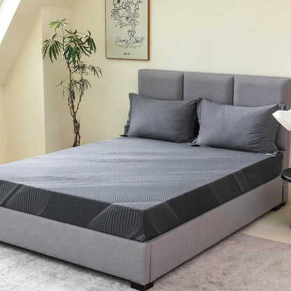 Colchón individual XL de espuma viscoelástica de carbón de 8 pulgadas en una