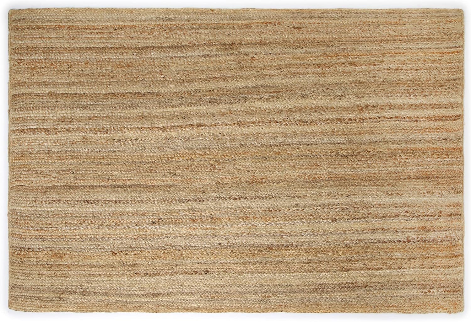 Alfombra rectangular tejida a mano trenzada 100% yute natural Alfombras