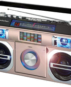 Studebaker SB2145RG 80's Retro Street Bluetooth Boombox con radio FM,...