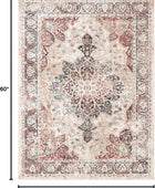 SAFAVIEH Carlyle Collection CYL215B - Alfombra vintage oriental, envejecida, no...