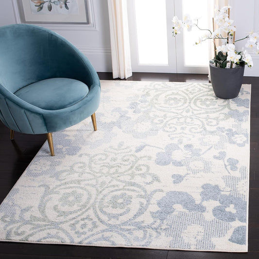 SAFAVIEH - Alfombra Adirondack con diseño floral de damasco desgastado, no...