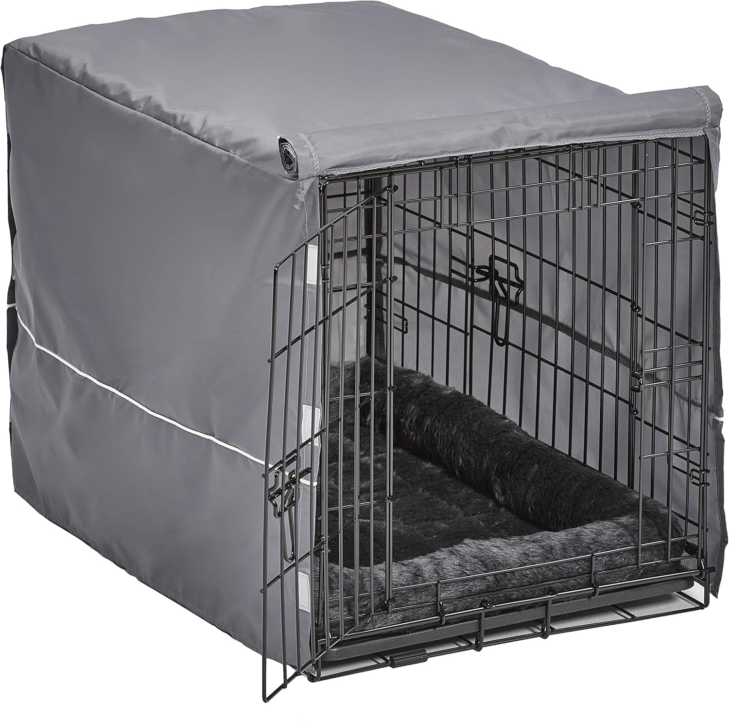 MidWest Homes for Pets El kit de jaula para perros de doble puerta incluye una...