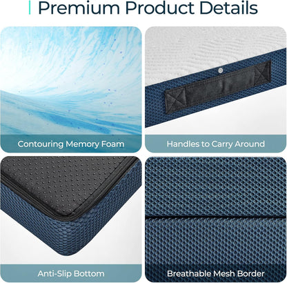 Colchón plegable, colchón triple de 4 pulgadas con funda Tencel lavable,
