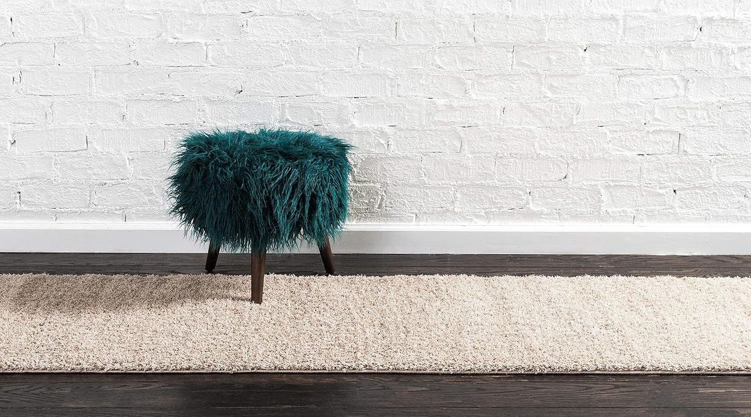 Studio Solid Shag Collection Urban Alfombra moderna súper suave y de felpa, 2.7