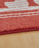 Mohawk Home Alfombra roja Santa Stop Here, 2'6x4'2,