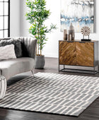 nuLOOM Alfombra decorativa de Lemuel copetudo a mano, 3x5, gris