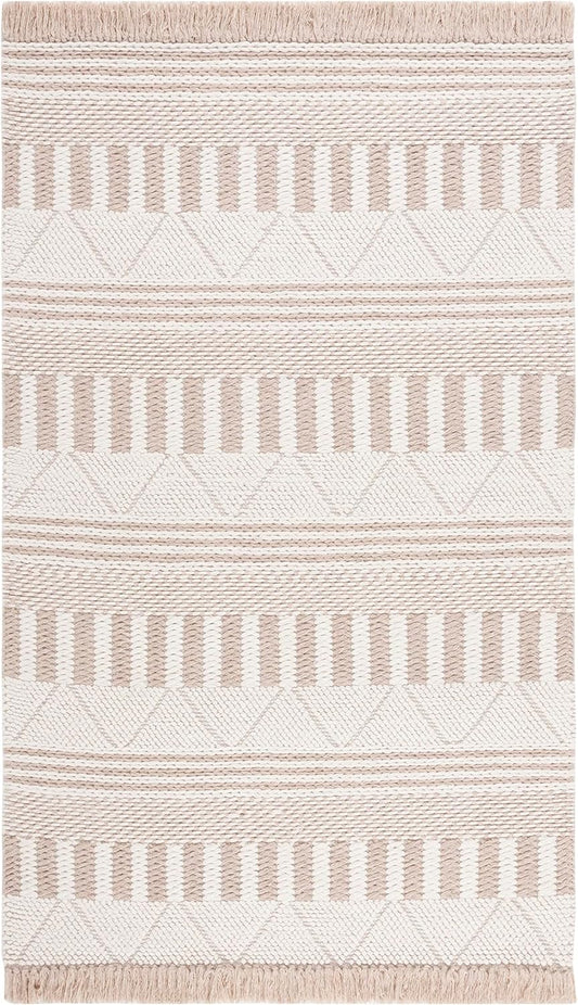SAFAVIEH Natura Collection - Alfombra de área de 6 x 9 pies, color marfil y...
