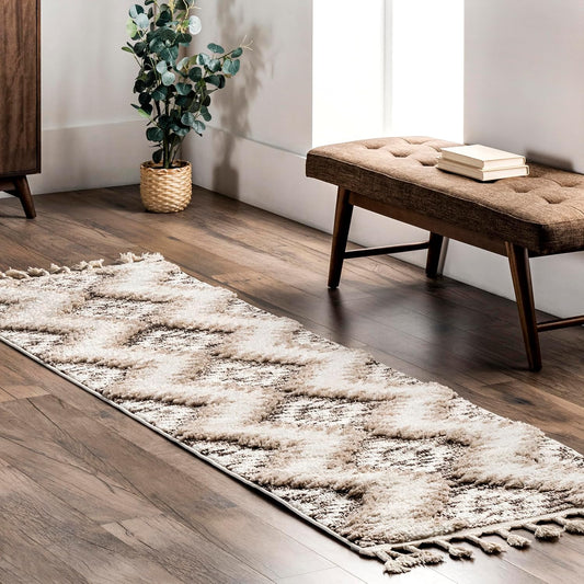 nuLOOM Adelade Southwestern - Alfombra de pasillo de 2 x 8 pies para sala de...