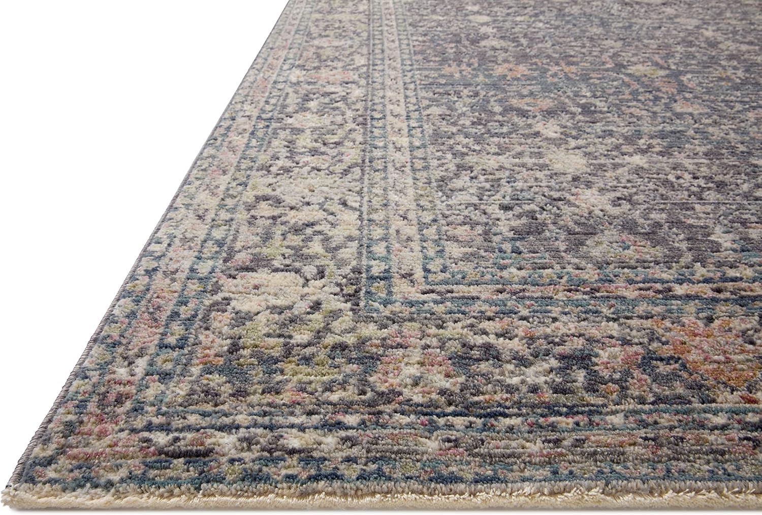 Loloi Jean Stoffer x Bradbury Collection, Midnight & Multi, alfombra decorativa...