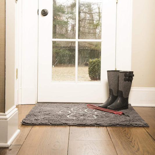 Dog Gone Smart - Felpudo para perro sucio con estampado de patas, ultra...