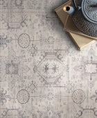 GLN Rugs Alfombra lavable a máquina, estética vintage bohemia envejecida, parte...