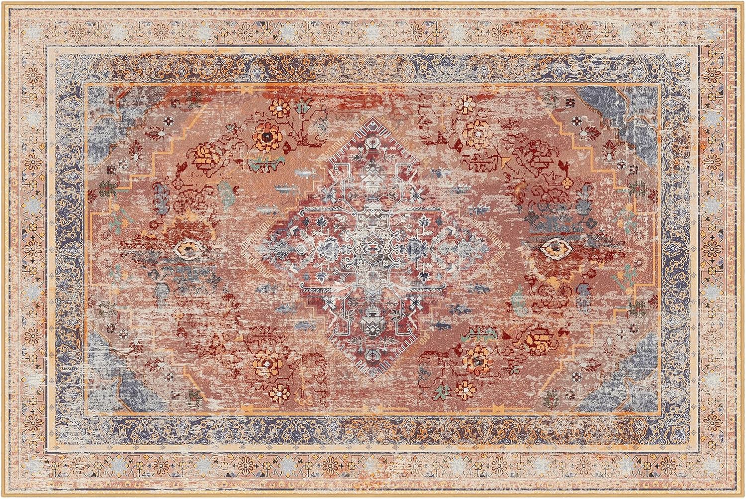 Phantoscope Vintage Collection - Alfombra de área de 8 x 10 pies, alfombra...