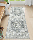 LIVEBOX Alfombra de pasillo lavable de 2 x 6 pies, alfombra bohemia de cocina...