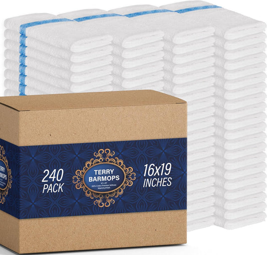 240PK Terry BARMOPS 30 OZ Blue Stripe