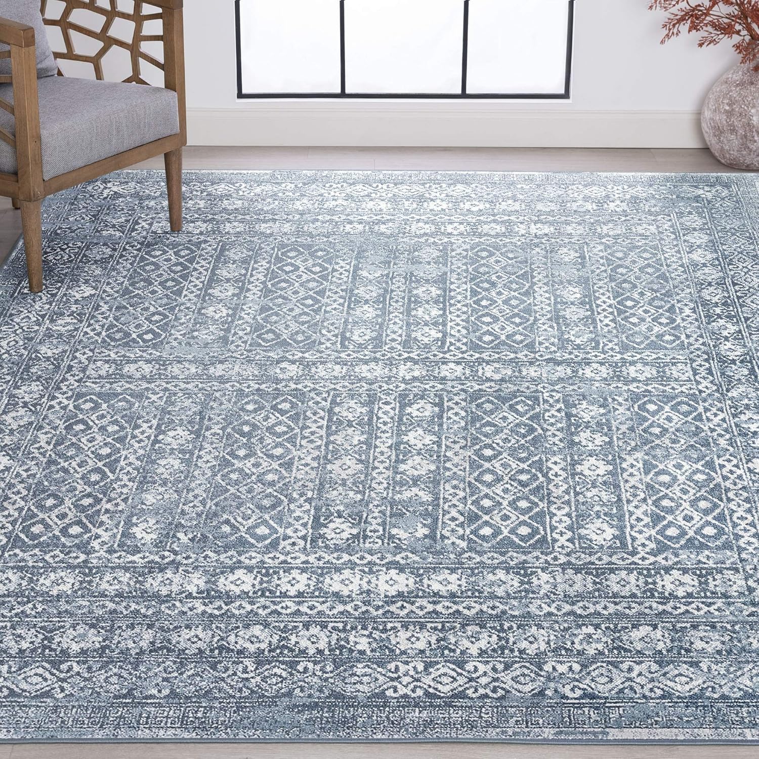 Alfombra de área grande de 9 x 12 pulgadas, alfombras tradicionales para sala...
