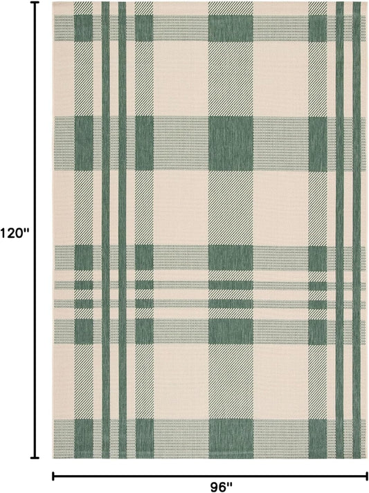 SAFAVIEH Courtyard Collection CY6201 - Tapete a cuadros para interiores y...