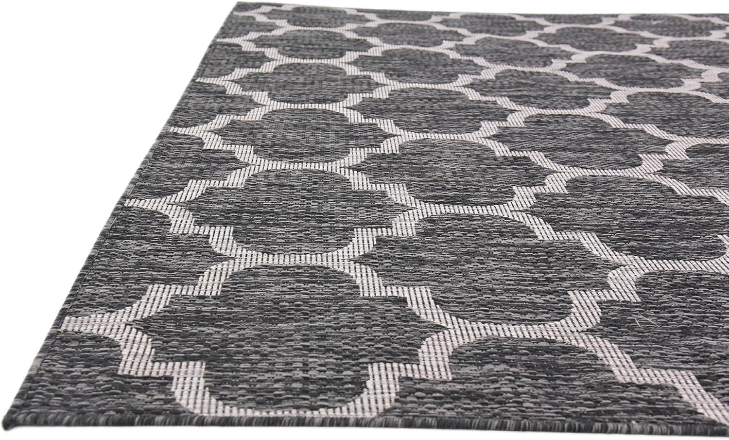 Trellis Collection Alfombra de uso exterior con diseño marroquí, de transición,