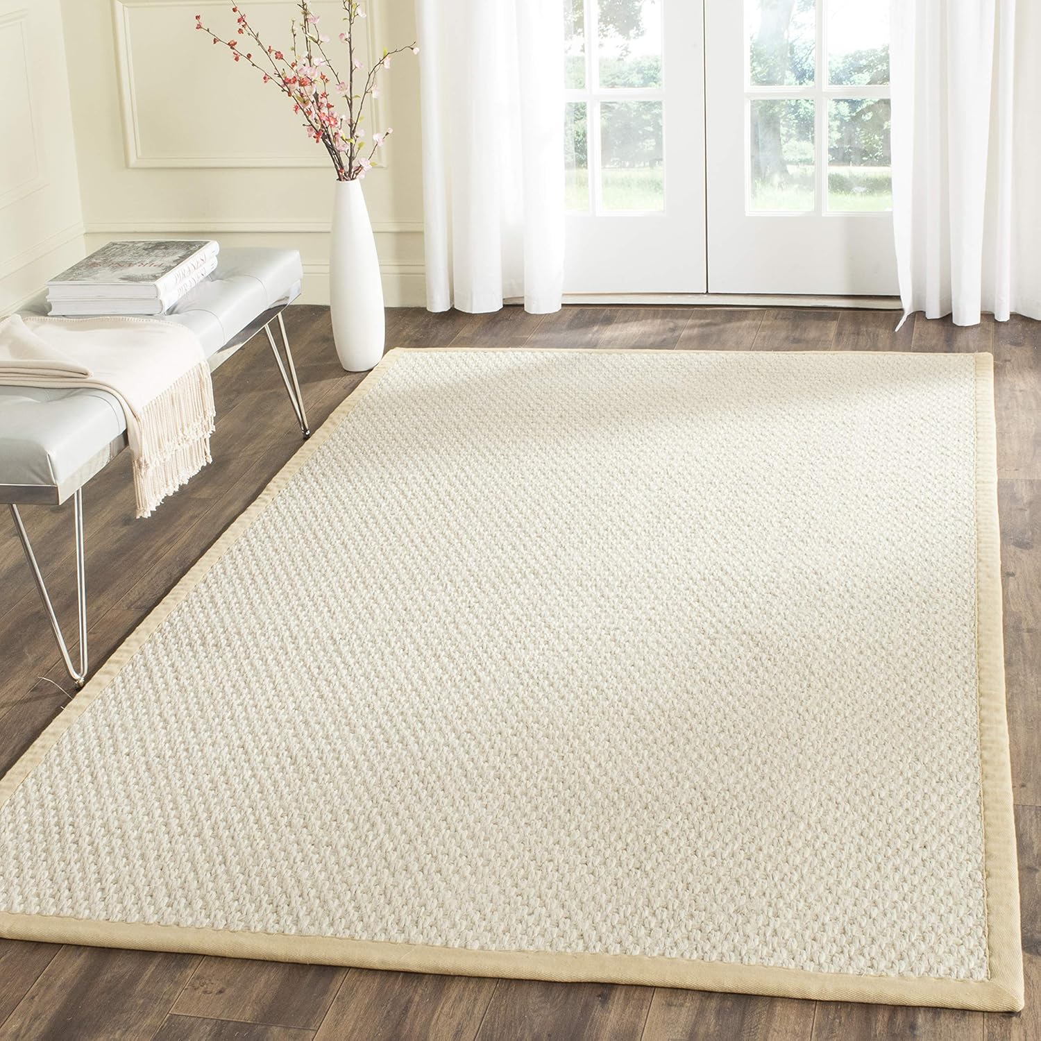 SAFAVIEH NF462A - Alfombra de área de colección de fibra natural, 8 x 10 pies,...